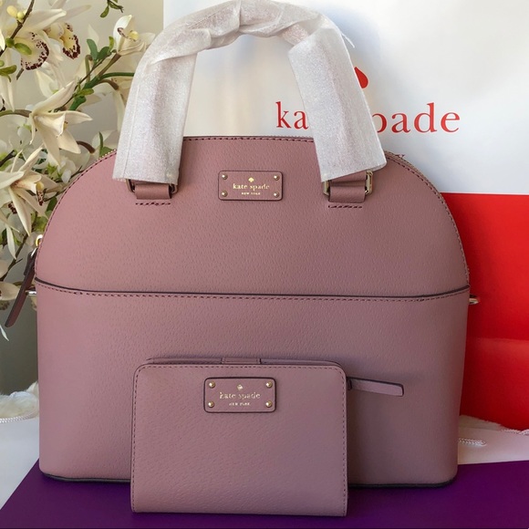 kate spade Handbags - 🌹Kate Spade Carli satchel Set Dusty Peony🌹